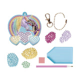 Moxy unicorn academy diamond painting sleutelhanger - 20,5x7,5 cm - afbeelding 2
