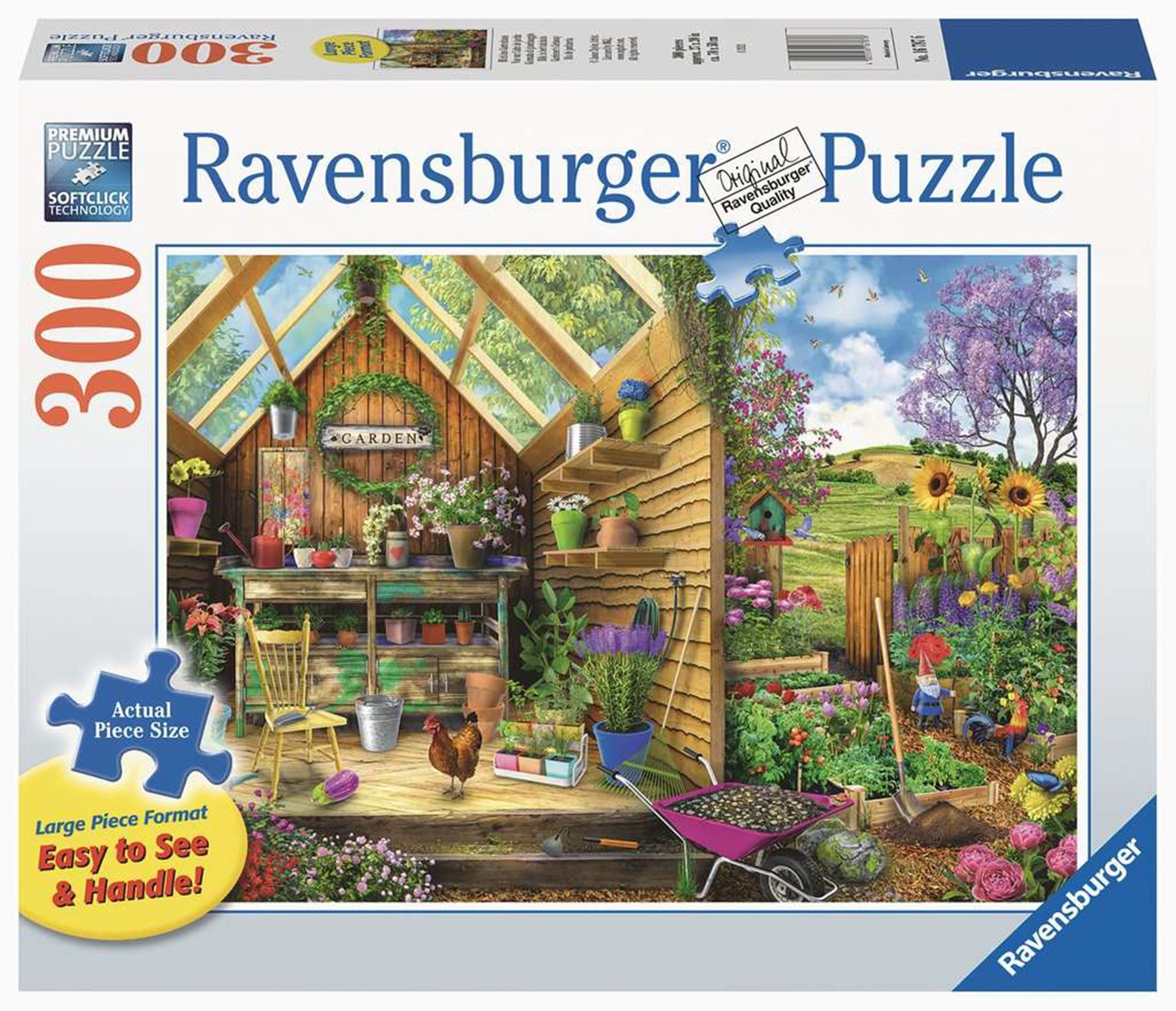 Ravensburger puzzel gardener's getaway 300 stukjes