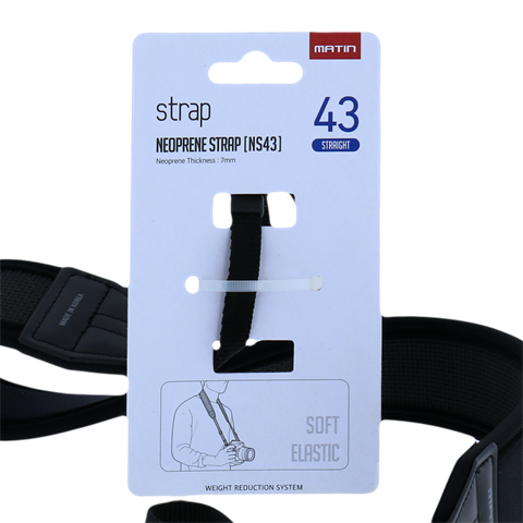 Matin riem de luxe recht neoprene 43 mm m-6753h