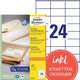 Avery etiketten ultragrip wit