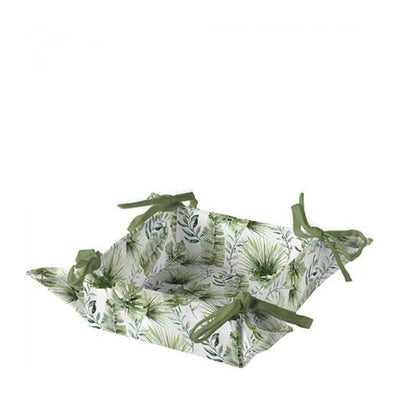 Ambiente broodmand jungle leaves white