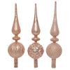 Decoris piek 31cm glas poederroze