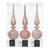 Decoris piek 31cm glas poederroze