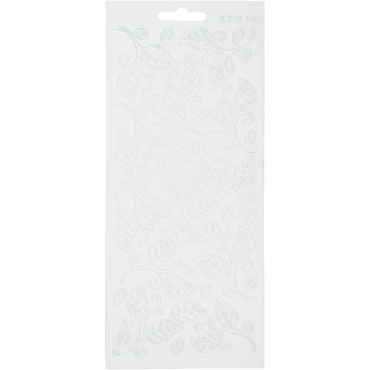 Https: www.cchobby.nl stickers-bladeren-vel-10x23-cm-wit-1-vel