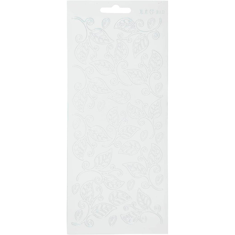 Https: www.cchobby.nl stickers-bladeren-vel-10x23-cm-wit-1-vel