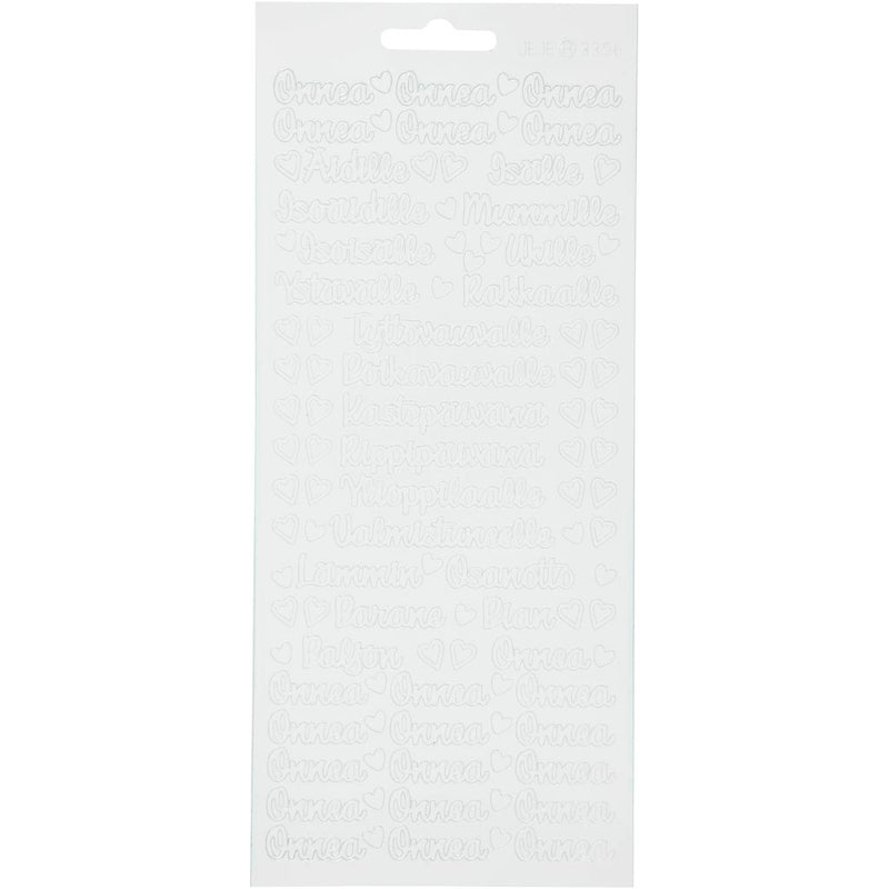 Https: www.cchobby.nl stickers-onnea-aidille-vel-10x23-cm-wit-1-vel