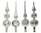 Decoris piek glas zilver 31cm - afbeelding 1