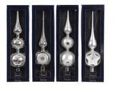 Decoris piek glas zilver 31cm - afbeelding 2