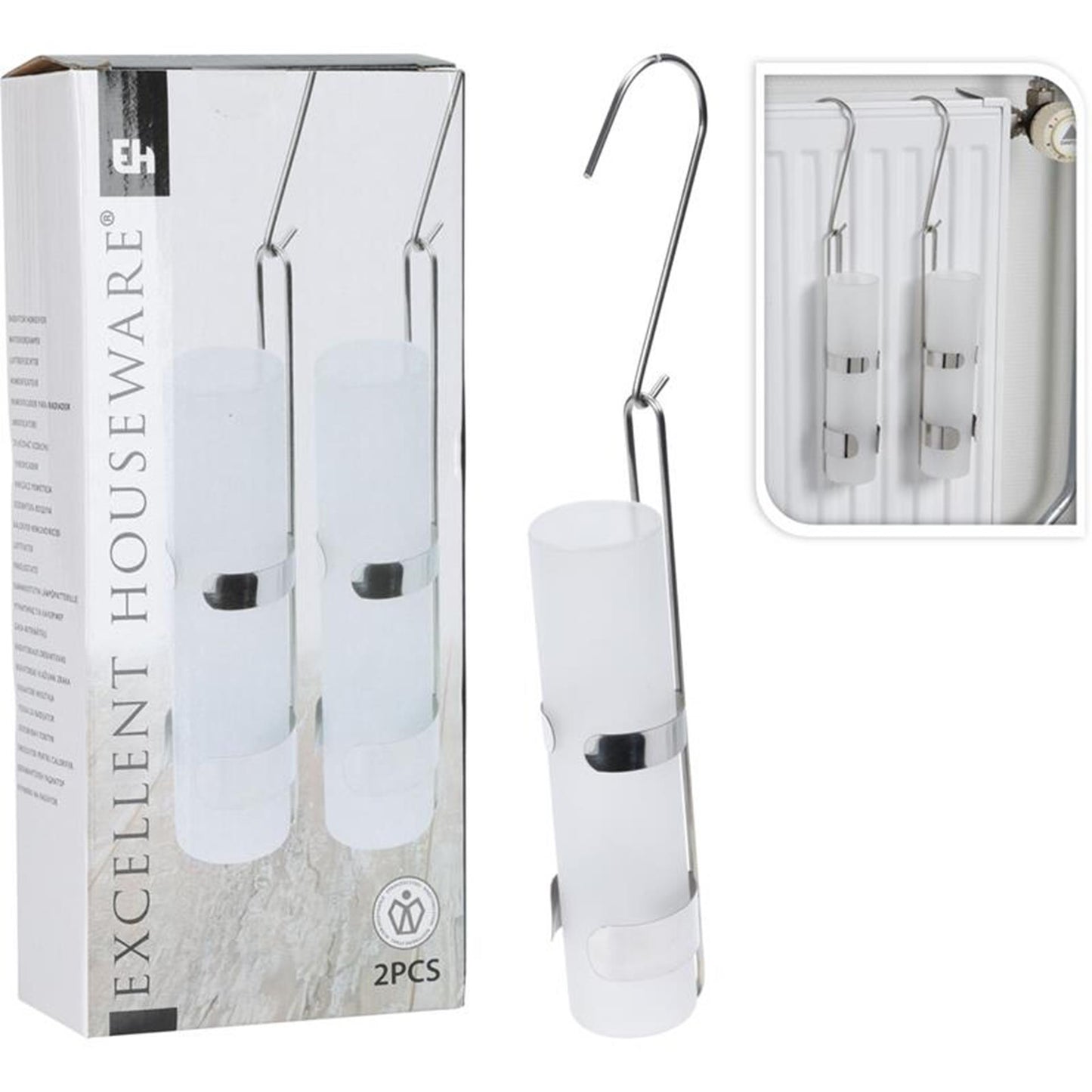 Excellent houseware waterverdamperset 2-delig glas