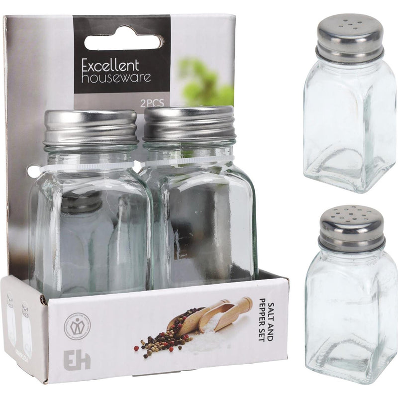 Excellent houseware peper-en zout set glas