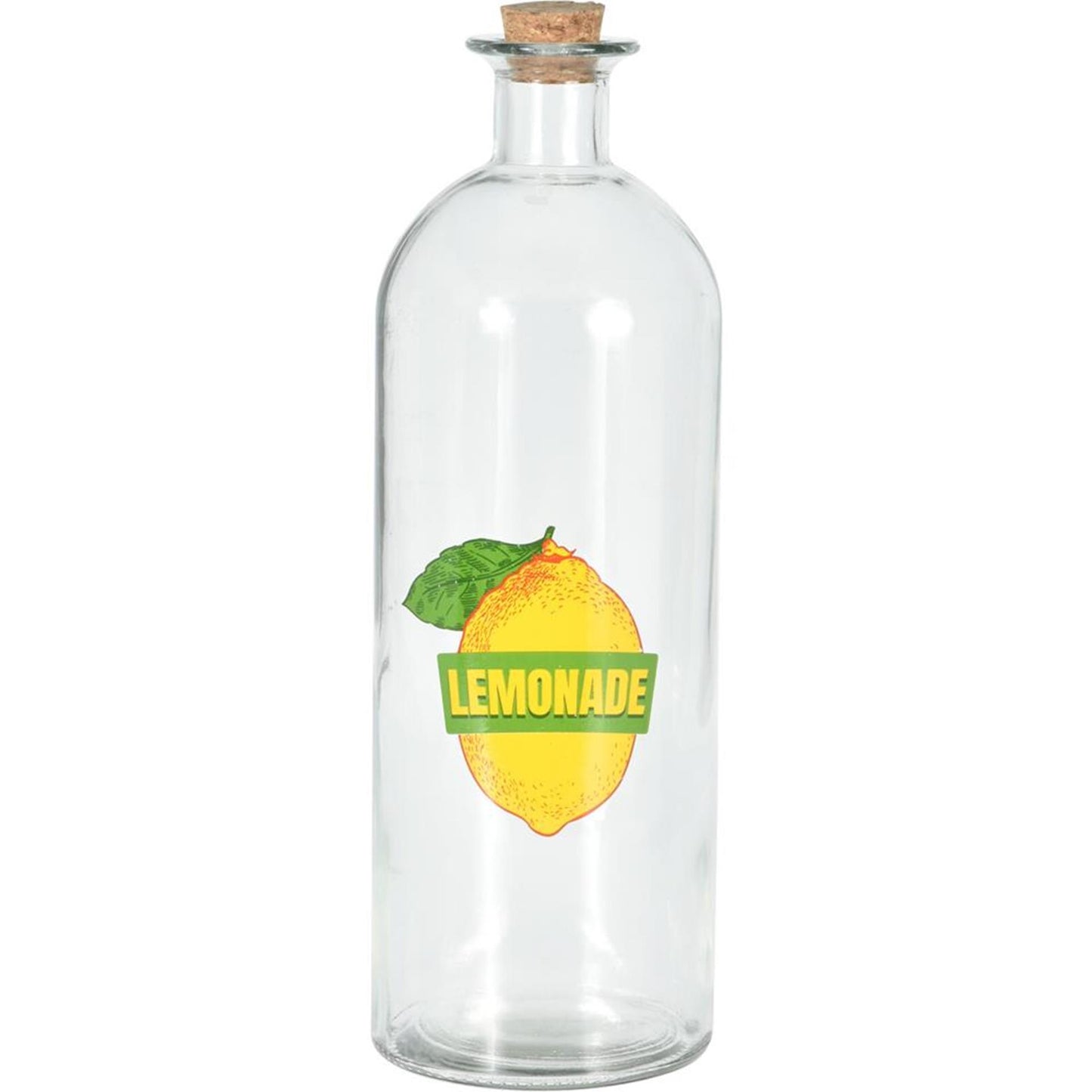 Excellent houseware fles glas met dop kurk 1l fles glas met dop kurk 1l