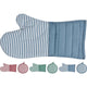 Excellent houseware ovenwant en pannenlap set 2-delig gestreept