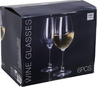 Atmos fera wijnglazenset witte wijn 6-delig 350ml ø6xh20,5cm