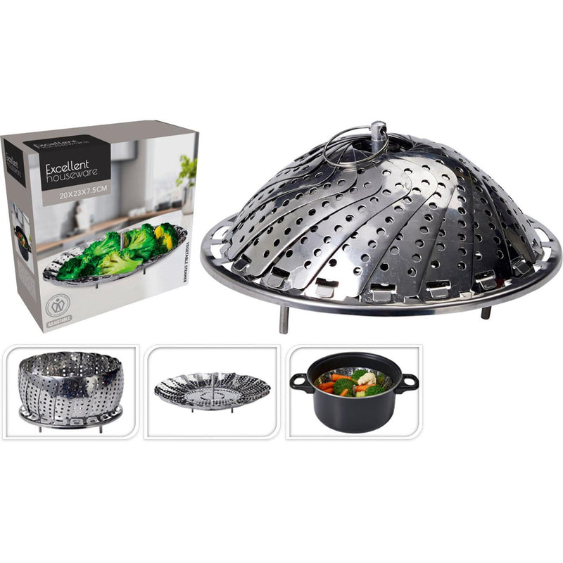 Excellent houseware groente stomer 20x23x7,5cm