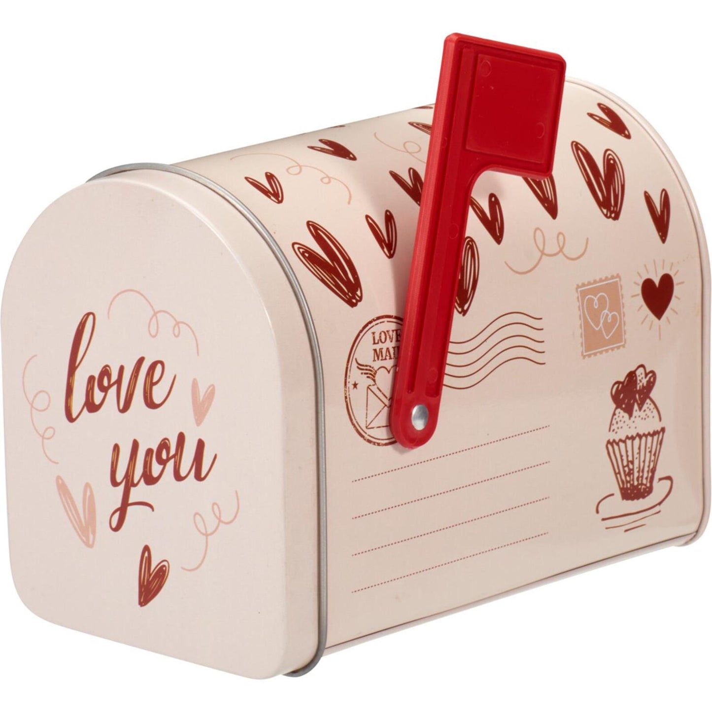 Home styling voorraadblik brievenbus valentijn