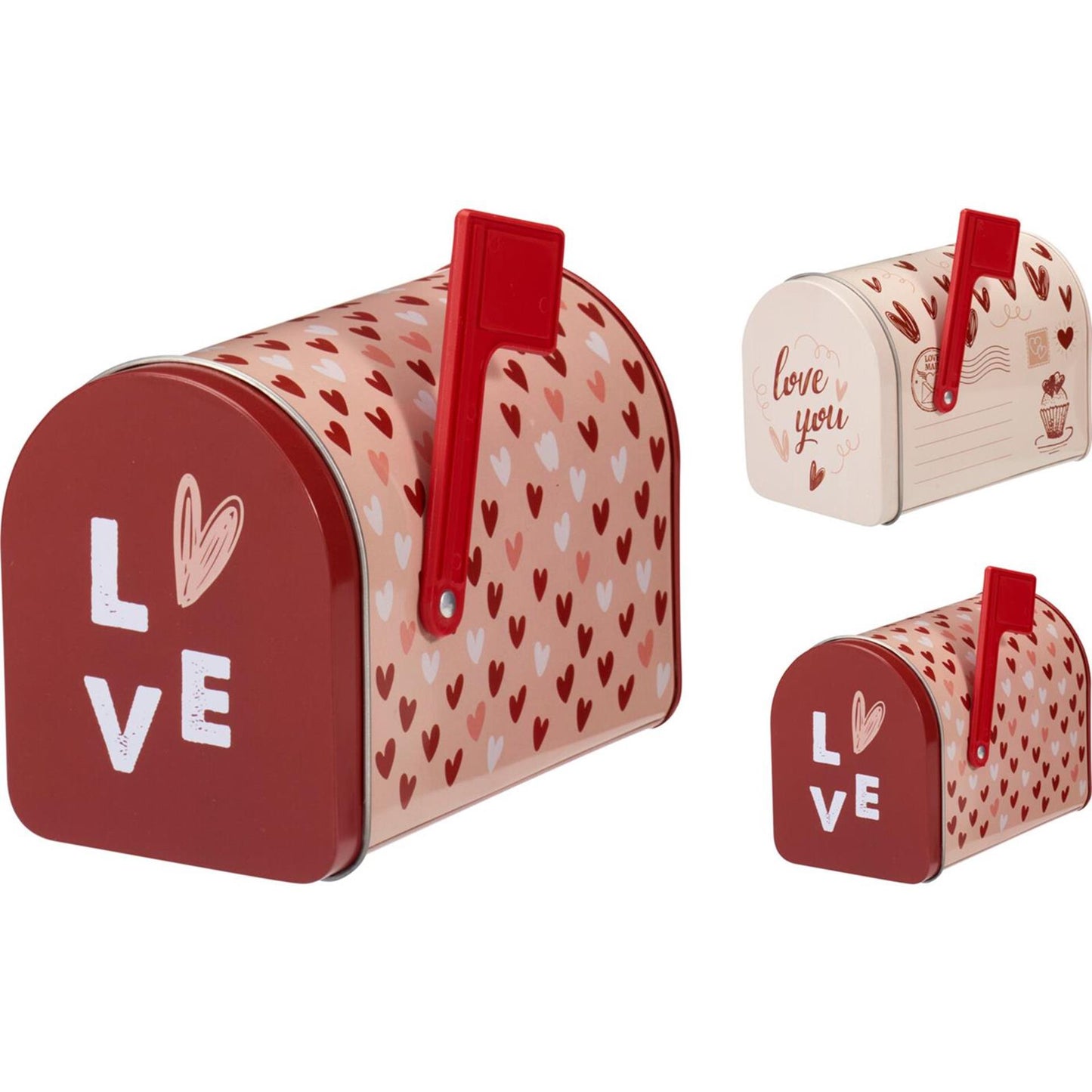 Home styling voorraadblik brievenbus valentijn