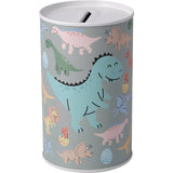 Spaarpot blik met kinderafbeelding 8x8x13cm - afbeelding 2