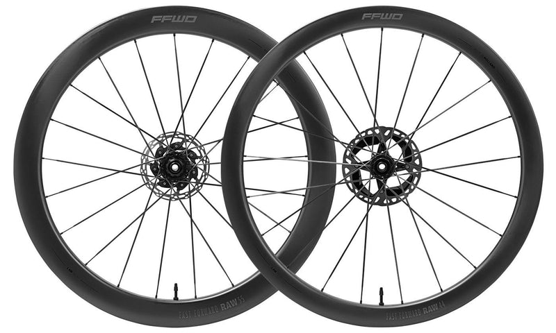 Shimano ffwd wielset raw 55 44 comboset ceramicspeed mat zwart