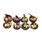 Vogelnestjes 2 in box 4 assorti kleur pasen | 6 stuks - afbeelding 2