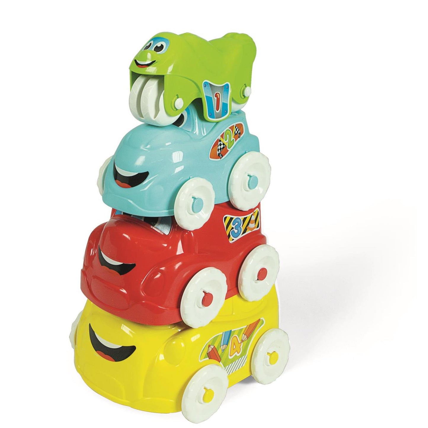 Clementoni stapeltoren voertuigen, 4dlg.