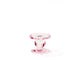 Ambiente kaarshouder glas rose ø9xh7cm