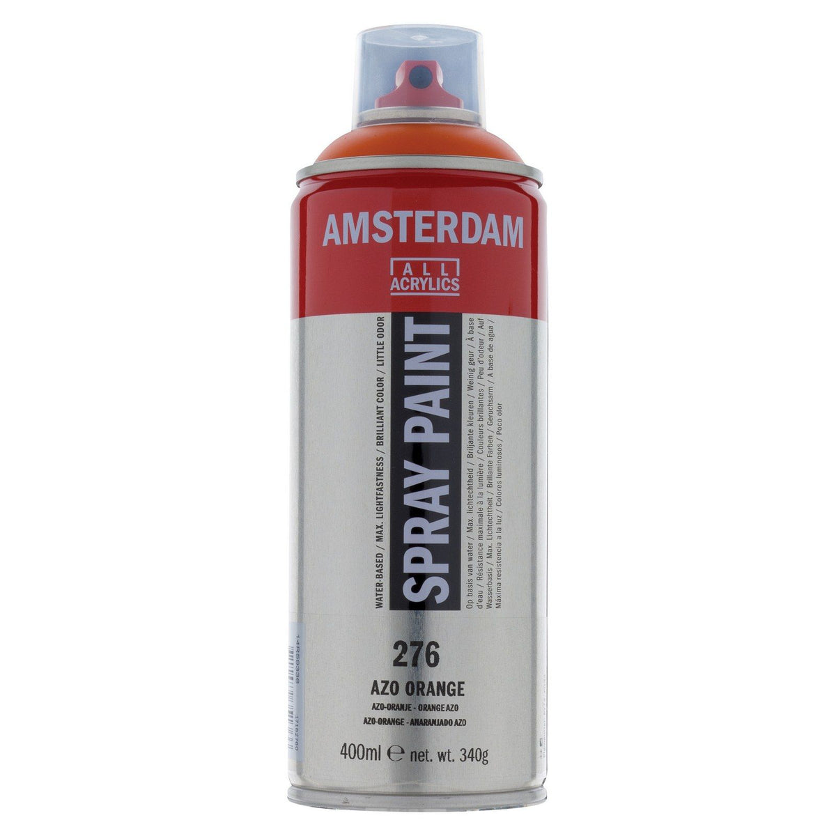 Amsterdam all acrylics amsterdam • spray paint azo-oranje 276 400ml