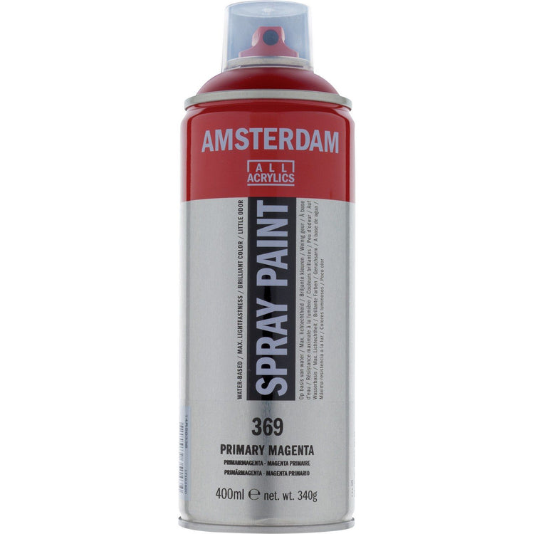 Amsterdam all acrylics amsterdam • spray paint primairmagenta 369 400ml
