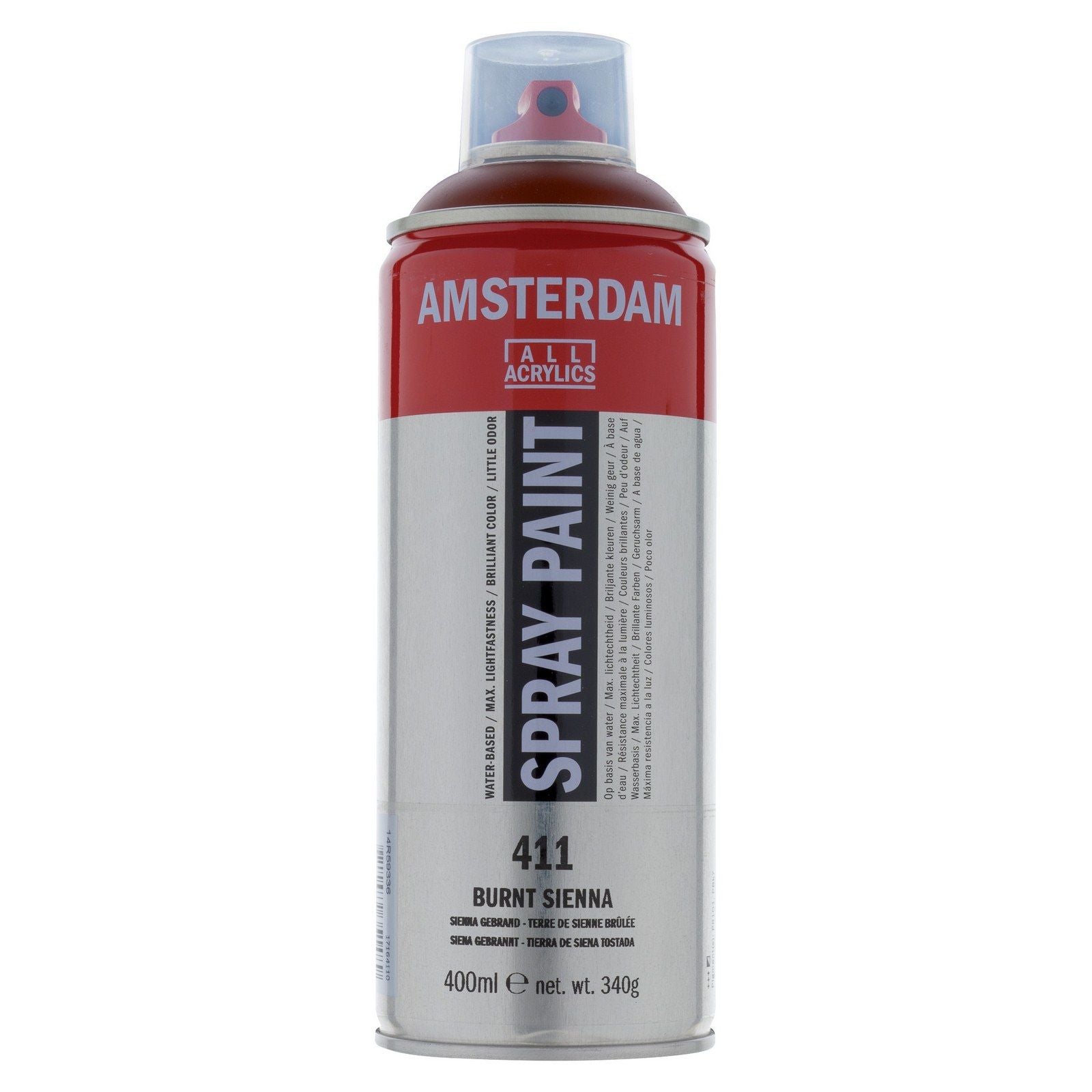Amsterdam all acrylics amsterdam • spray paint sienna gebrand 411 400ml