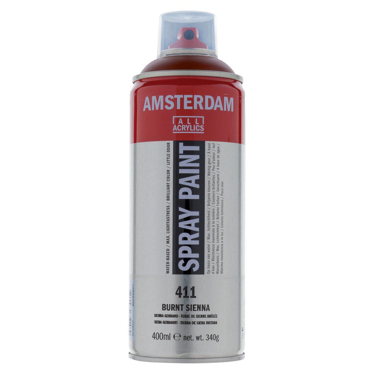 Amsterdam all acrylics amsterdam • spray paint sienna gebrand 411 400ml