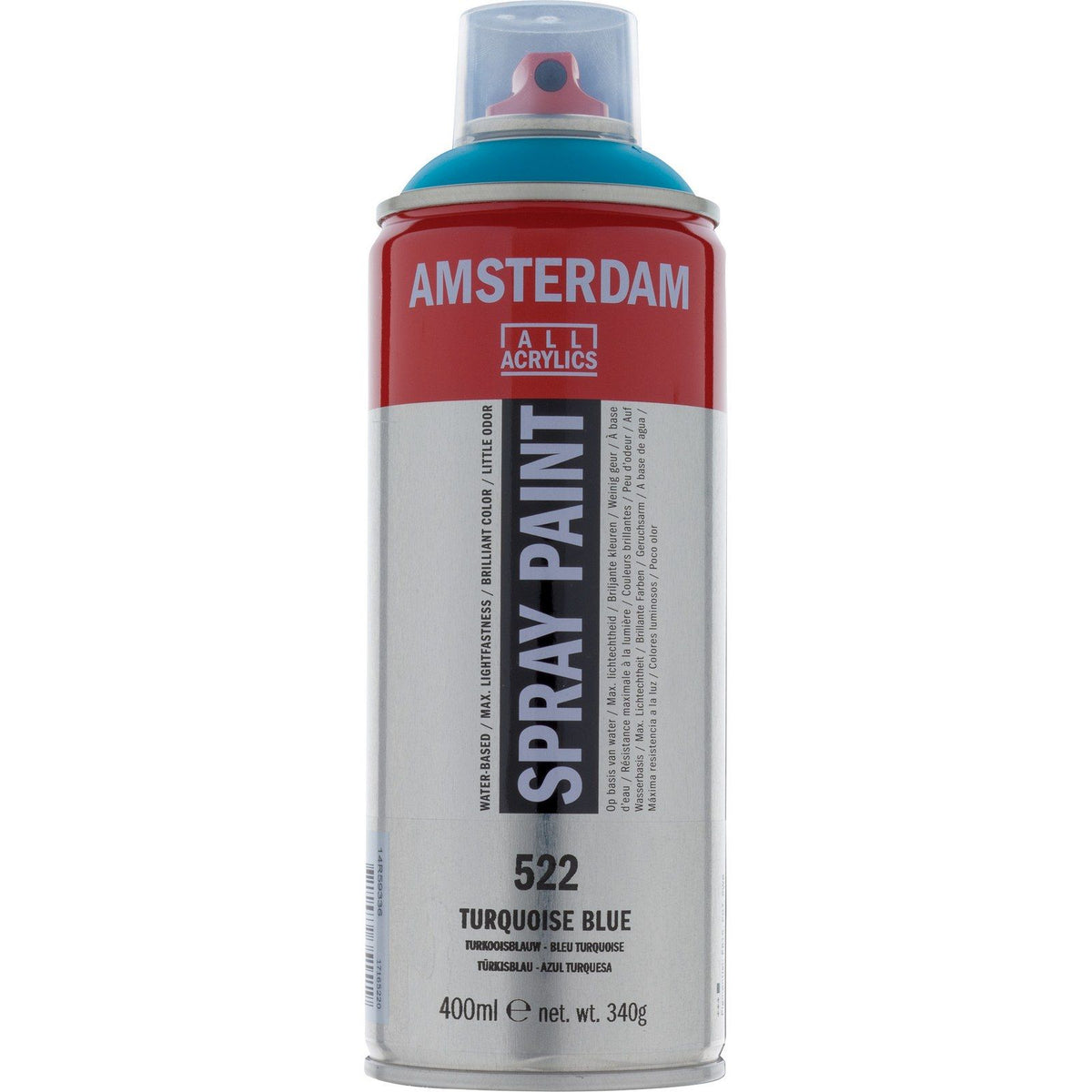 Amsterdam all acrylics amsterdam • spray paint turkooisblauw 522 400ml