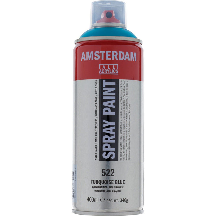 Amsterdam all acrylics amsterdam • spray paint turkooisblauw 522 400ml