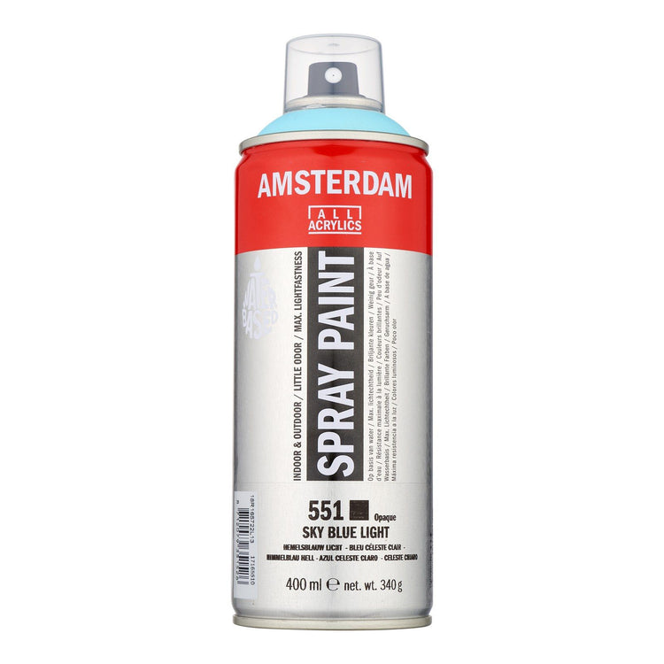 Amsterdam all acrylics amsterdam • spray paint hemelsblauw licht 551 400ml