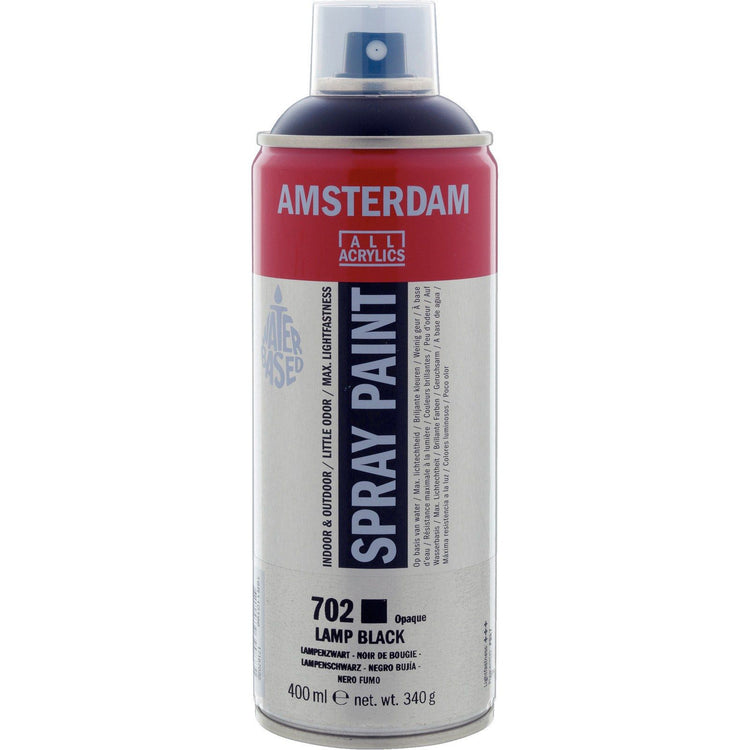 Amsterdam all acrylics amsterdam • spray paint lampenzwart 702 400ml