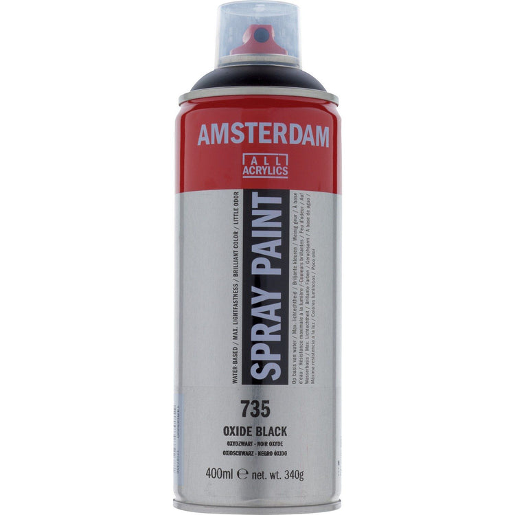 Amsterdam all acrylics amsterdam • spray paint oxydzwart 735 400ml