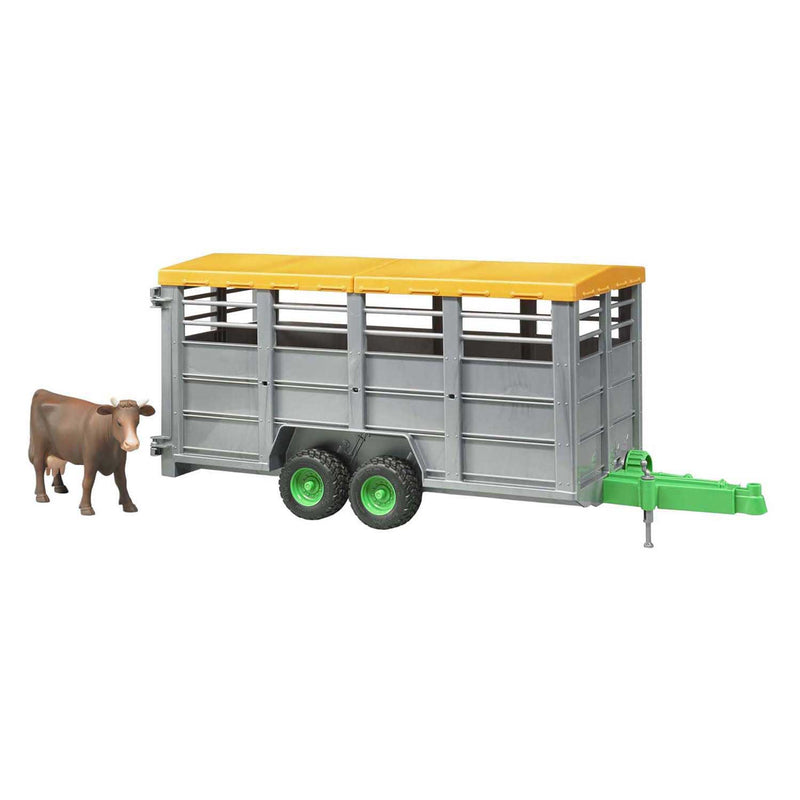 Bruder veetransportwagen met koe 1:16
