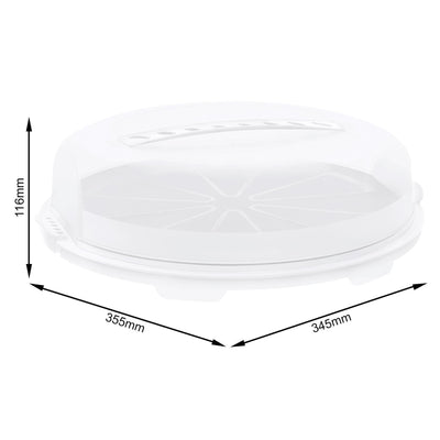 Rotho fresh taartdoos 355x345x116mm wit
