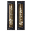 Decoris piek antique glas zilver h35cm