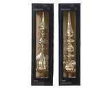 Decoris piek antique van glas zilver dia.9x35cm in 2 uitvoeringen - afbeelding 2