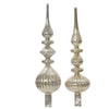 Decoris piek antique glas zilver h35cm