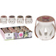 Home styling oliebrander met geurwax vanille, lavendel,roos of jasmijn geur