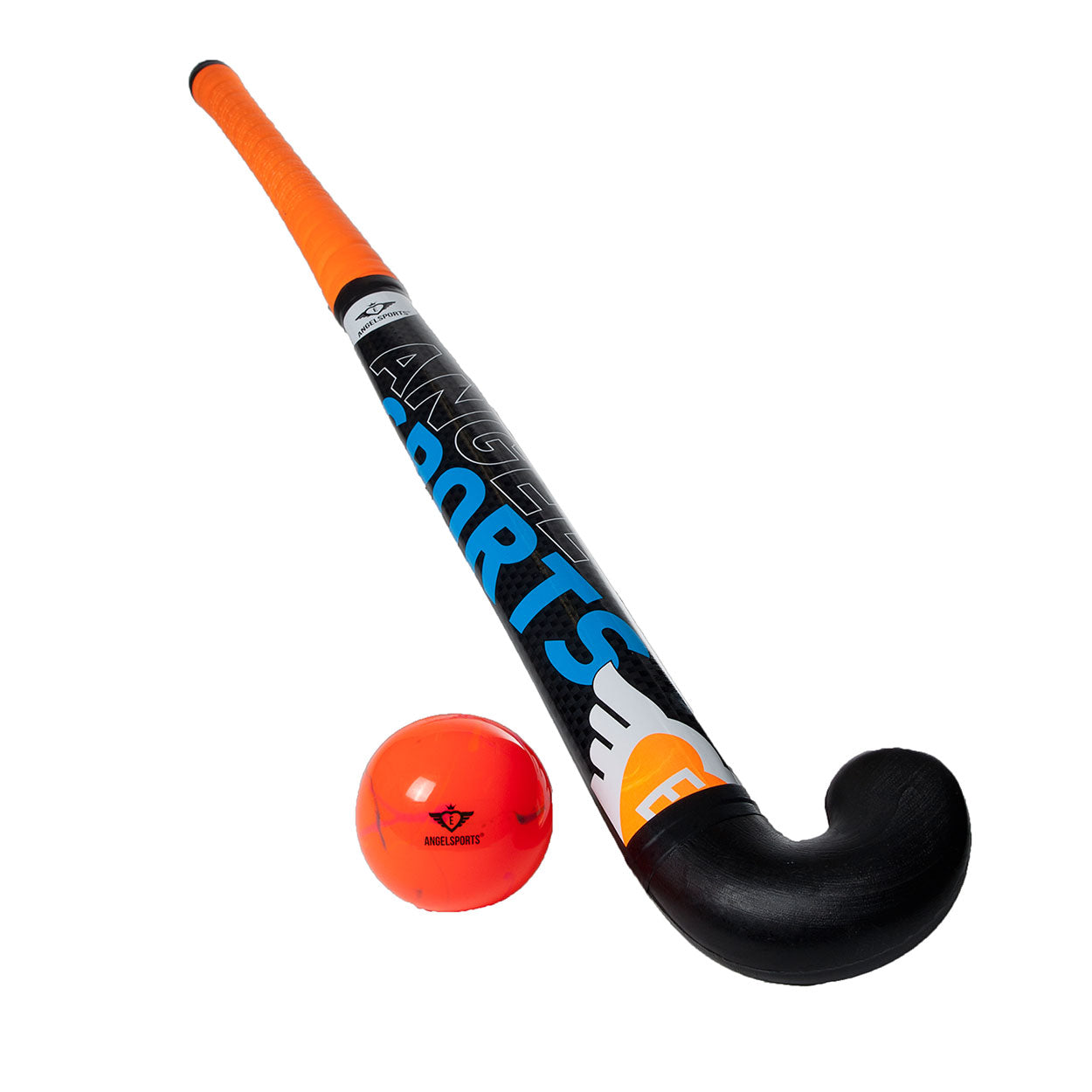Angel sports hockeyset oranje en groen 30''
