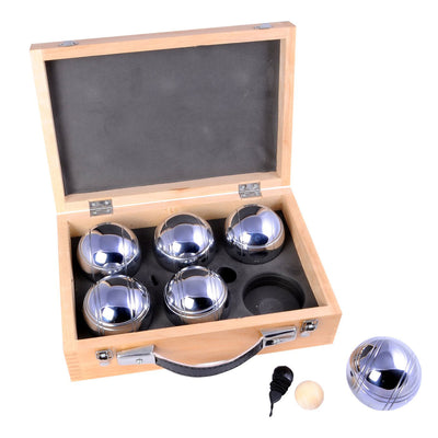Luxe jeu de boules set in houten kist