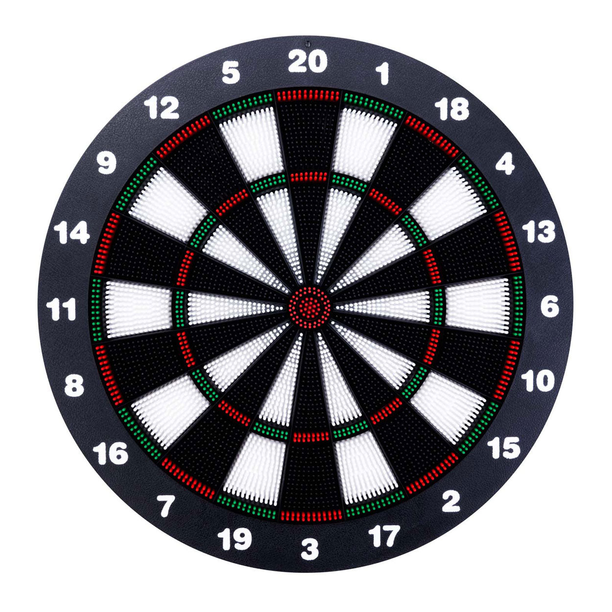 Longfield kindvriendelijk dartbord – ø 42 cm – inclusief 2 sets softip darts 18 gram – veilig dartbord voor kinderen – kindersafety –