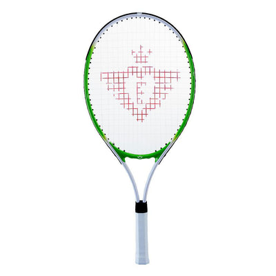 Tennisracket met hoes en 2 ballen - groen