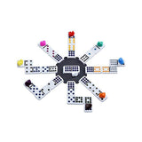 Engelhart domino mexican train in houten koffer - afbeelding 4
