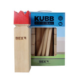 Kubb original rubberhout met rode koning - afbeelding 1