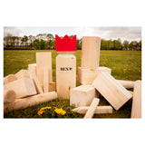 Kubb original rubberhout met rode koning - afbeelding 5