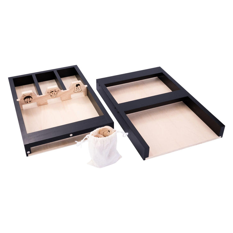 Houten kinder sjoelbak dieren, 80cm