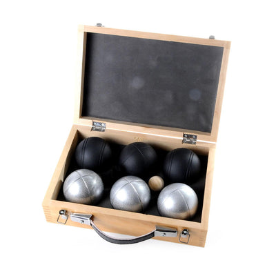 Engelhart jeu de boules in luxe koffer, 6 ballen