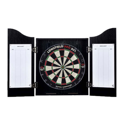 Engelhart houten cabinet met sisal dartbord incl. dartset